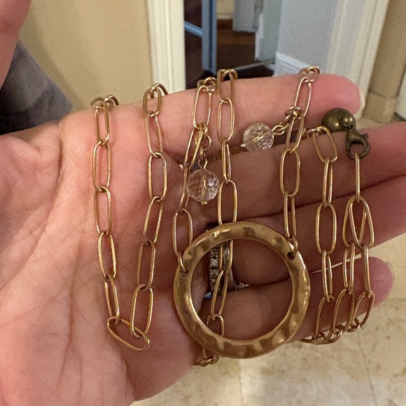 Katia Designs Elegant Gold Chain Necklace with magnetic clasp- worn once - Picture 2 of 4